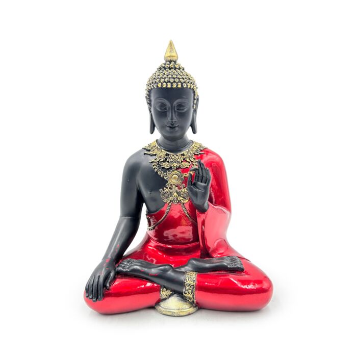 Rood, Zwart & Goud Thaise Boeddha Meditatie