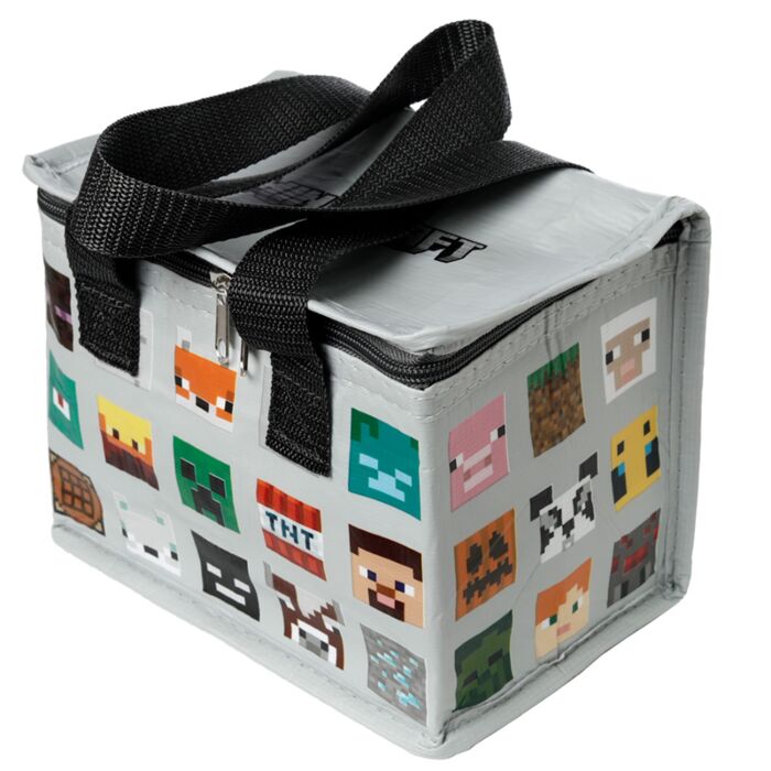 Minecraft gezichten RPET Duurzame Koeltas Lunchtas 