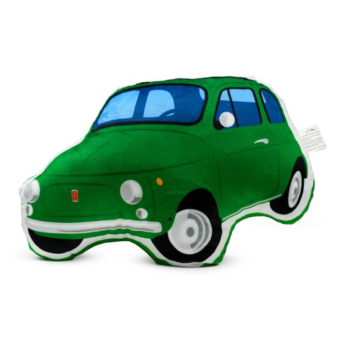 Fiat 500 Groen Pluche Sierkussen