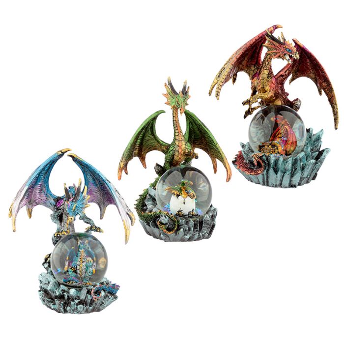 Dark Legends Kristallen Bol Draak Sneeuwbol