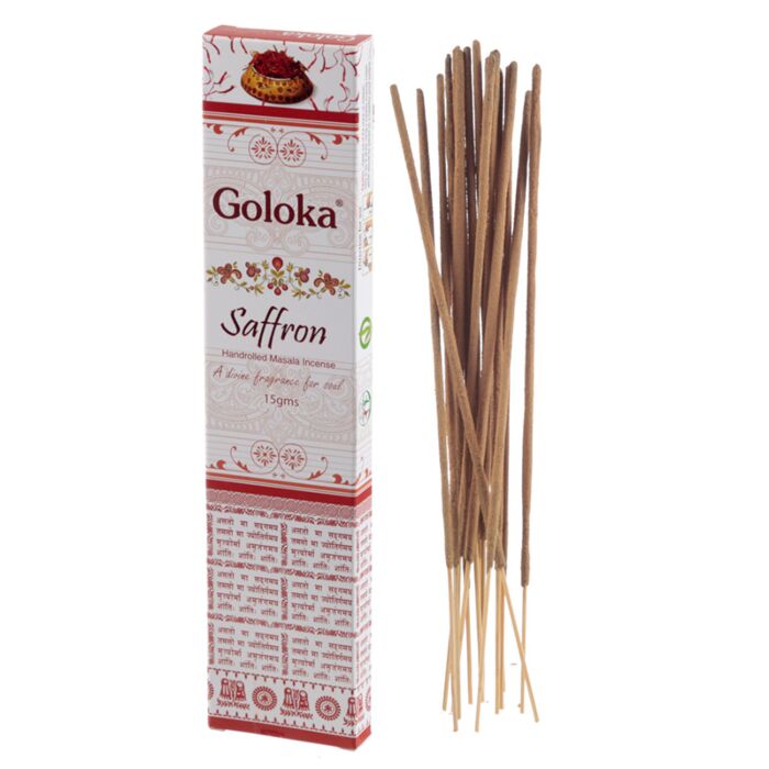 Saffraan - Goloka Masala Wierook Stokjes