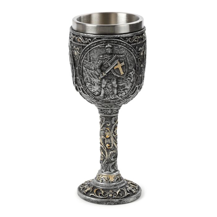 Decoratieve Middeleeuwse Ridder & Kasteel Kelk