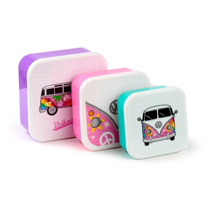 Set 3 Lunch Box M/L/XL - Summer Volkswagen Busje VW T1
