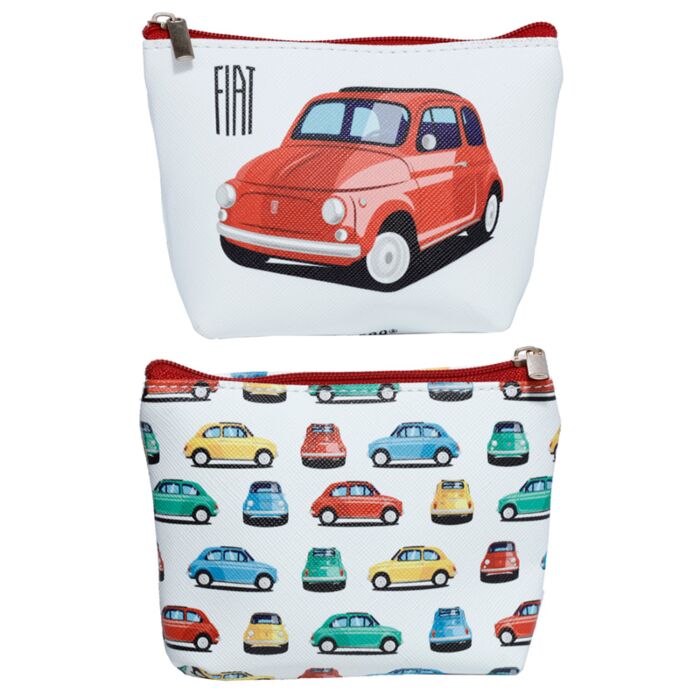 Retro Fiat 500 PVC Portemonnee