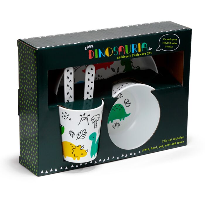 Dinosauria Set van 5  RPET Duurzaam Kinderservies