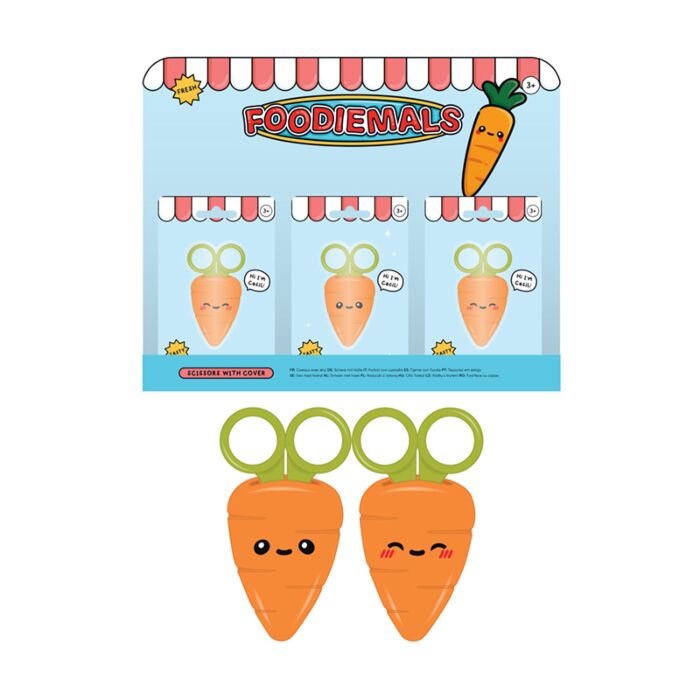 Foodiemals Cecil de Wortel Kinderschaar in houder