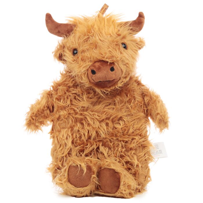 Highland Coo Koe 650ml Warmwaterkruik met pluche hoes