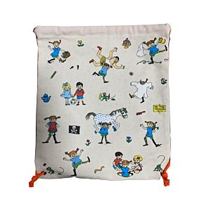 Pippi Langkous Canvas Trekkoord Rugtas