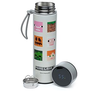 Minecraft Gezichten Thermosfles 450ml Thermometer