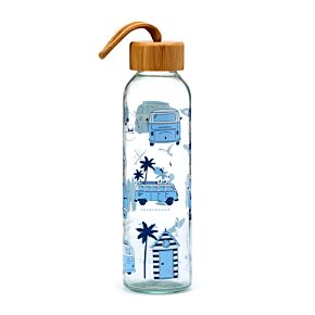 VW T1 Volkswagen Busje Explore 500ml Duurzame Glazen Waterfles