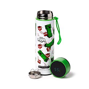 Minecraft 555 BOOM Thermosfles 450ml Thermometer