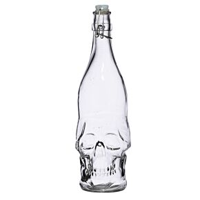 Schedelvormig Duurzame Glazen Waterfles 1000ml Koude Dranken 
