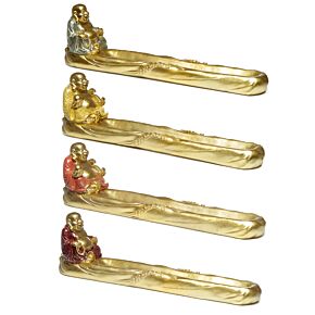 Mini Glitter Chinese Lachende Boeddha Wierookhouder