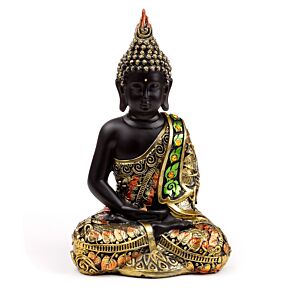 Zwart & Oranje Thaise Boeddha Contemplatie