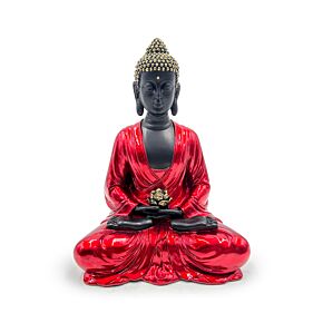 Rood, Zwart & Goud Thaise Boeddha Contemplatie