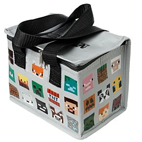 Minecraft gezichten RPET Duurzame Koeltas Lunchtas 