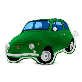 Fiat 500 Groen Pluche Sierkussen