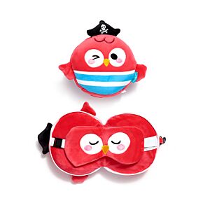 Relaxeazzz Jolly Roger Piraat Bembo de Papegaai Reiskussen & Slaapmasker