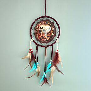 Herfst Wolf Dromenvanger 16cm