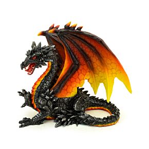 Dark Legends Beschermer van de Nacht Obsidiaan Vuur Draak 21cm