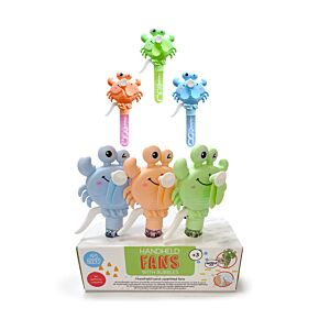 Krab Draagbare Handventilator met bubbels