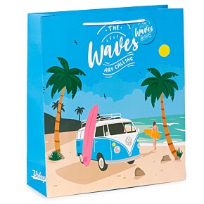 Volkswagen Busje VW T1 Waves Cadeautasje - Extra Large