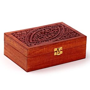Mango Hout Etherische Olie Doos (voor 24 flesjes - Design 1)