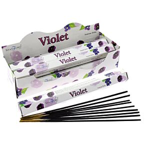 37104 Viooltjes - Stamford Premium Hex Wierook Stokjes