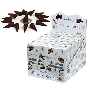 37210 Californische Witte Salie - Stamford Wierook Kegels