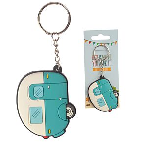 Home is Where You Park It Caravan PVC Sleutelhanger