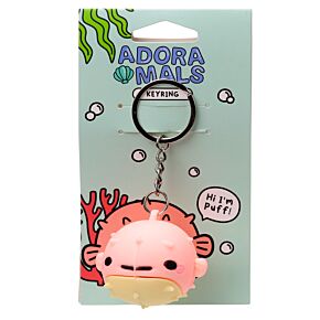 Puff de Kogelvis Adoramals 3D PVC Sleutelhanger