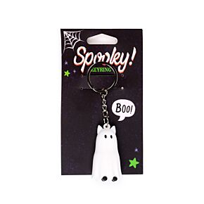 Spookachtige Kat 3D PVC Sleutelhanger