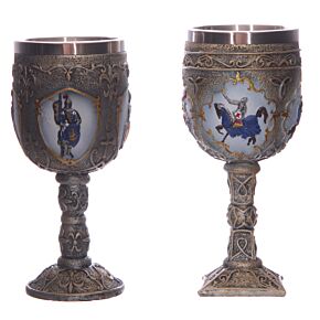 Ridder te paard versus Fantasy Ridder Decorative Kelk