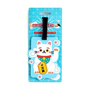 Maneki Neko Gelukskat PVC Kofferlabel