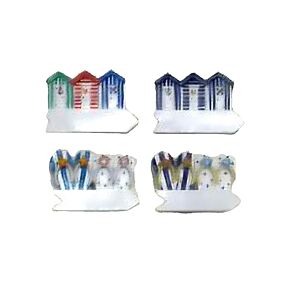 Zee & Strand Souvenir 3D Magneet Kleurige Strandhutten