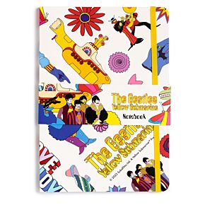 Yellow Submarine Wit Gerecycled A5 Gelinieerd Notitieboekje