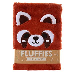 Adoramals Rode Panda Fluffig Notitieboekje