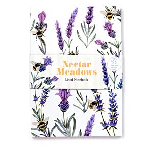Nectar Meadows Bij Gerecycled A5 Gelinieerd Notitieboekje