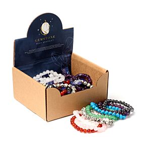 Edelsteen kralen armband