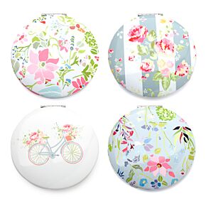 Julie Dodsworth Roze Flora Compact Make Up Spiegeltje