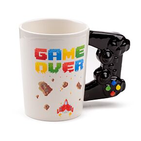 Game Over  - Gevormd Handvat Keramiek Mok