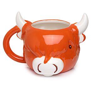 Highland Coo Koe Gevormde Keramiek Mok