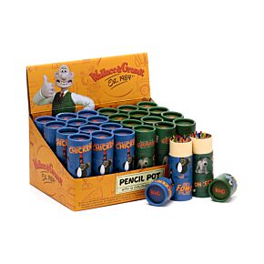 Wallace & Gromit Tekenkoker 12 Kleurpotloden