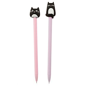 Feline Fine Kat Fijnschrijver Pen - Zwart