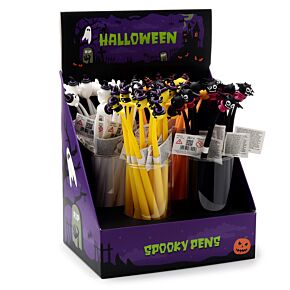 Party Vleermuis, Pompoen, Spook, Maan Fijnschrijver Pen - Zwart