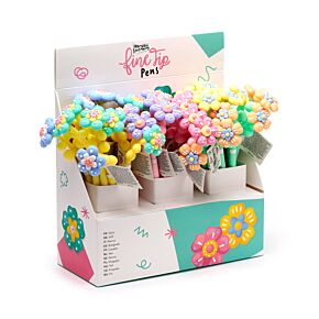 Wonderbaarlijke Bloem Fijnschrijver Pen - Zwart