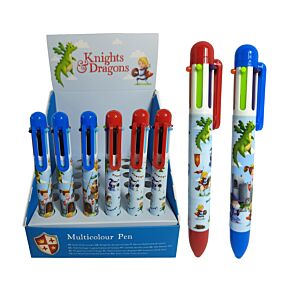Ridders & Draken Meerkleurige Pen (6 kleuren)