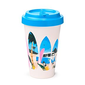 VW T1 Volkswagen Busje Waves Set RPET Duurzame Thermosbeker Reismok 400ml