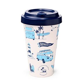 VW T1 Volkswagen Busje Explore RPET Duurzame Thermosbeker Reismok 400ml