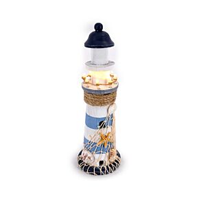 Strandsouvenir - Vuurtoren Schelpen LED-licht